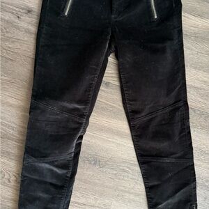 Banana Republic Black Velvet Pants 30
